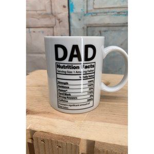 Dad Nutritional Facts for An Amazing Father Standard Coffee Cup White